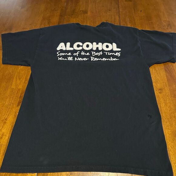 Brad Paisley 2007 Double Sided Alcohol Tour T Shirt Gildan Mens Shirt Sz L - Picture 2 of 7